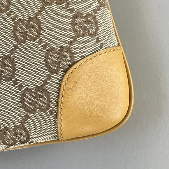 Gucci GG Canvas Tan Tiger Charm Jackie Gold Chain Shoulder Bag Tom Ford Era - Picture 6 of 16